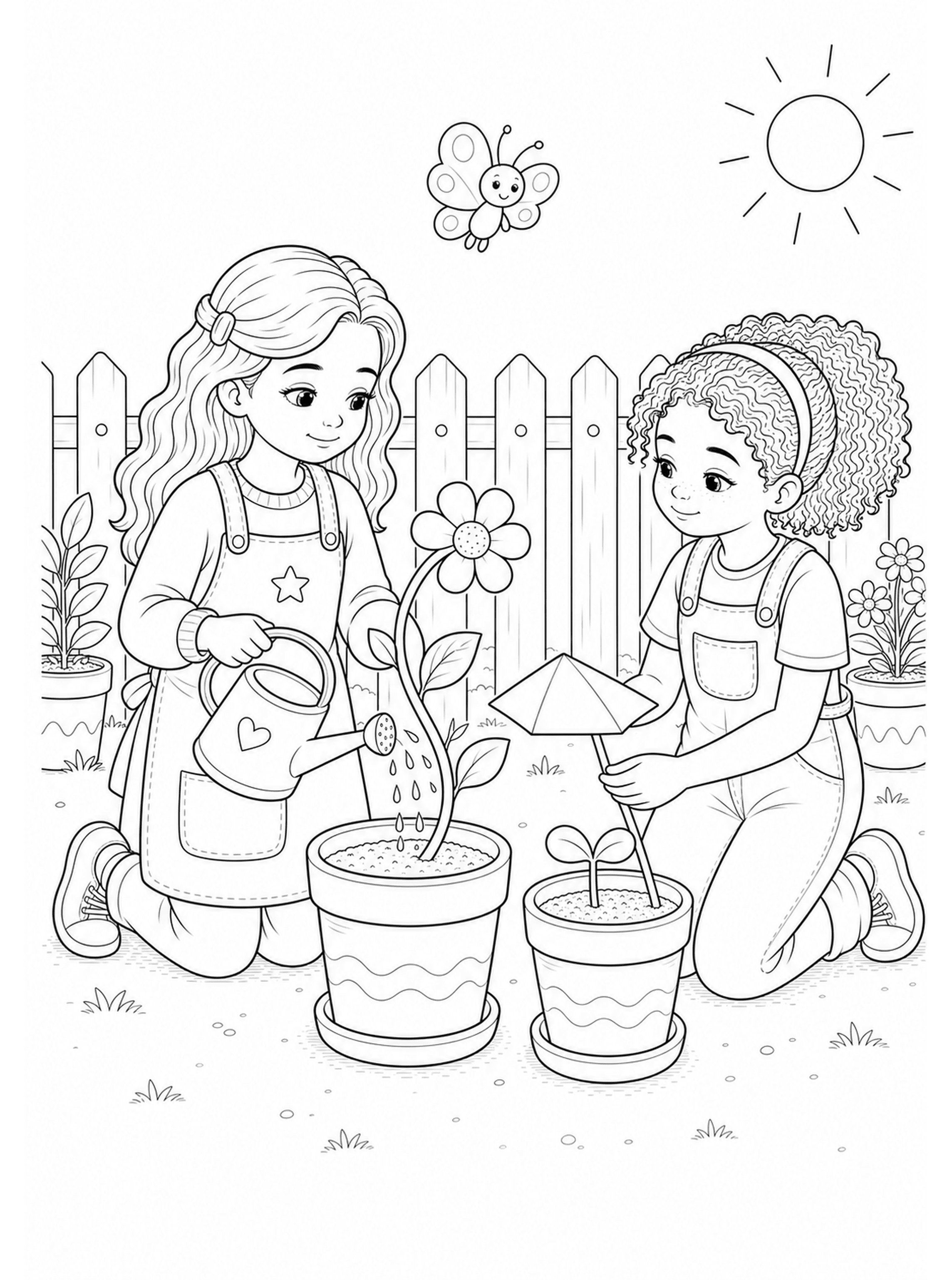 Interior del cuaderno Pequeñas Gigantes: la amistad, actividad para niñas
